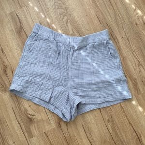 Madewell Light gray linen shorts